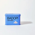 A tin of BADOP!, Kenji López-Alt's collaboration salt and MSG product