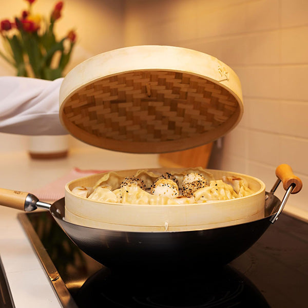 Bamboo steamer basket