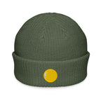 Teenie weenie beanie, cypress, front, "Egg Yolk" embroidery
