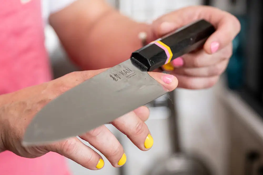 Kenji López-Alt poses with his KAN knife collaboration