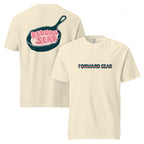 T-shirt, ivory, front and back, "Forward Sear" on the front, "Reverse Sear" on the back