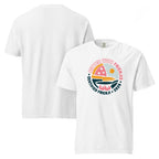 T-shirt, white, front and back, "Better with Frienjis" print on the front, no print on the back