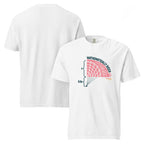 T-shirt, white, front and back, "Onion Math" print on the front, no print on the back