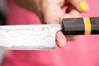Kenji López-Alt poses with his Vonhelmick knife collaboration